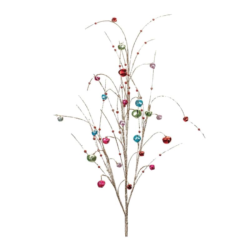 2 Piece Set Jingle Bell Artificial Christmas Sprays 42"