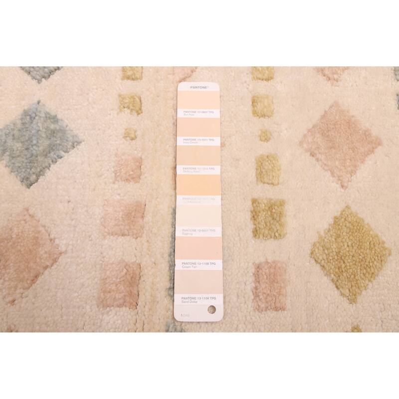 ECARPETGALLERY Hand-knotted Tangier Ivory Wool Rug - 7'10 x 9'8