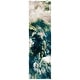 preview thumbnail 36 of 41, SAFAVIEH Glacier Keesha Modern Abstract Rug 2'3" x 10' Runner - Navy/Green - Rectangle