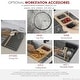 preview thumbnail 26 of 42, Dual-Mount Stainless Steel Workstation Kitchen Sink built in Accessories