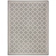 preview thumbnail 1 of 24, SAFAVIEH Courtyard Kailani Indoor/ Outdoor Waterproof Patio Backyard Rug 4' Square - Anthracite/Beige