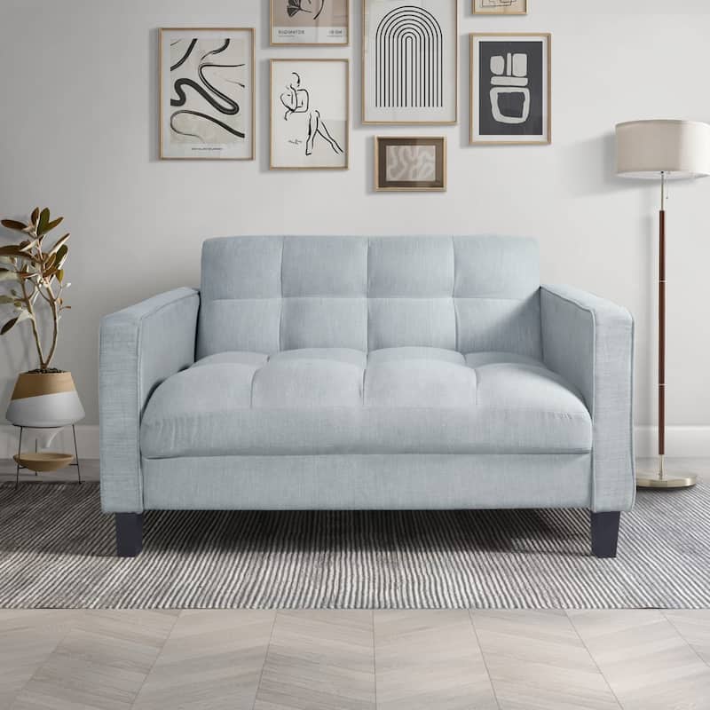 Vernal Upholstered Square Arm Loveseat / Sofa