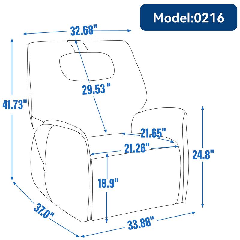 Electric Power Glider Recliner with 270° Swivel, Rocking Motion, Ergonomic Lumbar & Neck Support, Dual USB/Type-C Ports