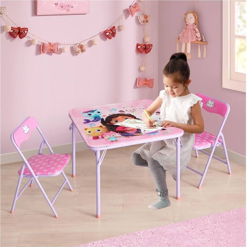 Gabby's Dollhouse 3 Piece Table and Chair Set