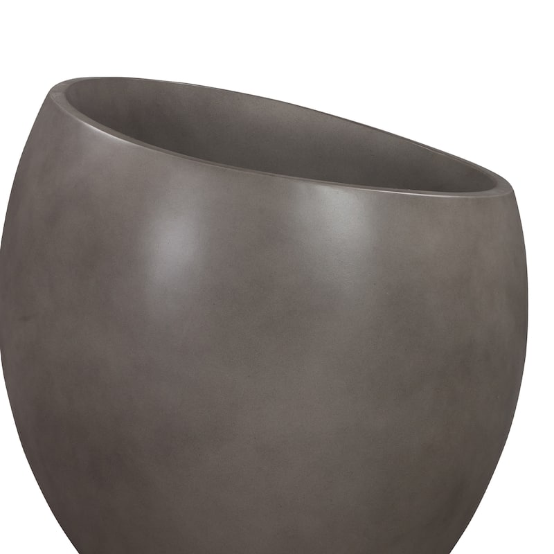 Moonstone Modern Indoor Outdoor Lightweight Concrete Planter
