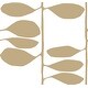 preview thumbnail 1 of 5, York Wallcoverings Sculpted Vines Gold Wallpaper