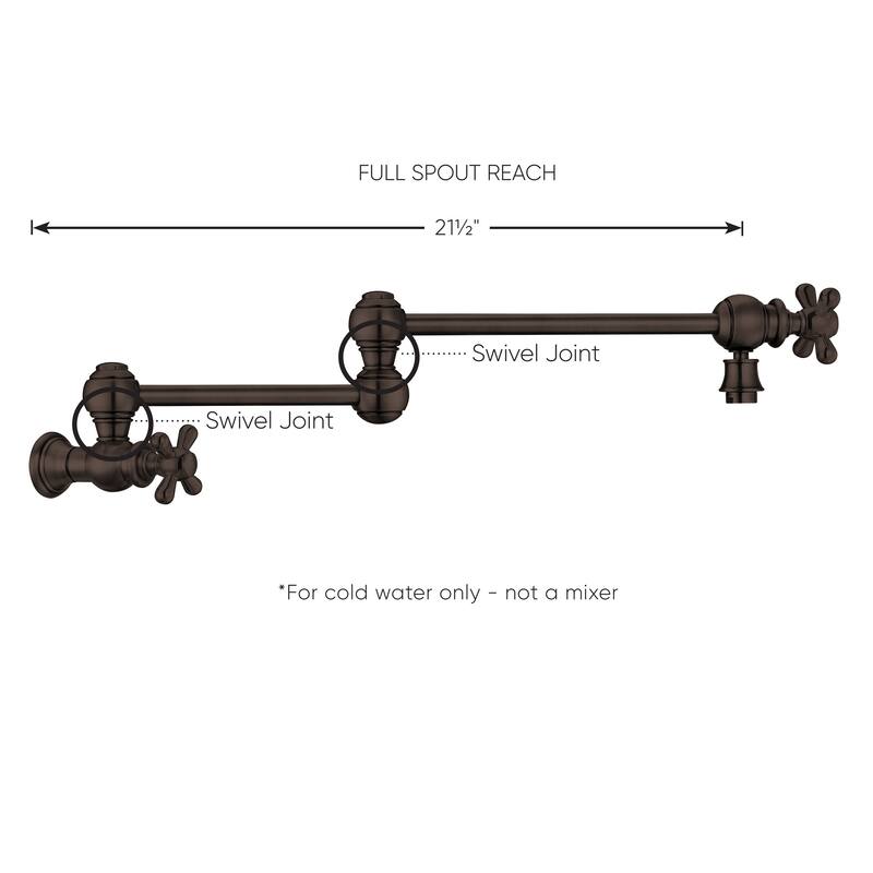 Whitehaus WHKPFCR3-9550-NT Vintage III Plus 1.8 GPM Wall Mounted