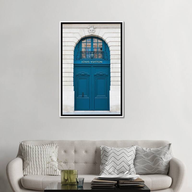 iCanvas "Louis Vuitton Door Paris Vendome" by Karen Mandau Framed Canvas Print