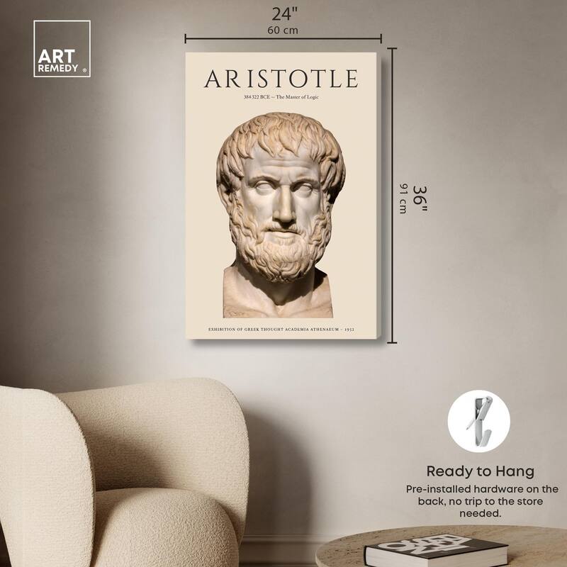 Greek Thinker Canvas by Art Remedy, Gallery Wrapped