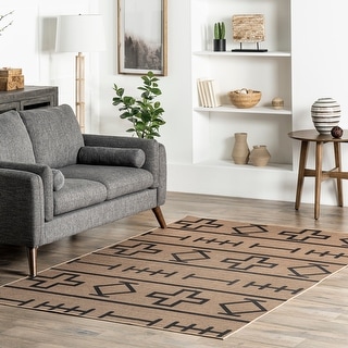 Nuloom Melony SuperiorWash Easy-Jute Machine Washable Tribal Area Rug