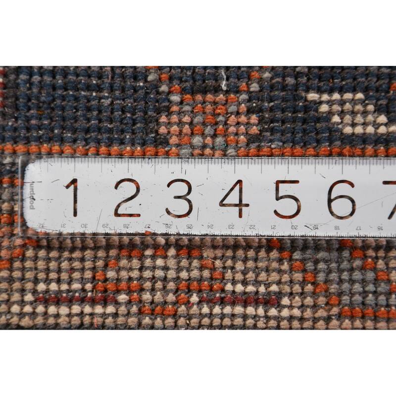 Hand Knotted Oriental 100% Wool Carpet Traditional Medallion Oranges & Rust Heriz (serapi) Area Rug - 11' 10'' X 9' 0''