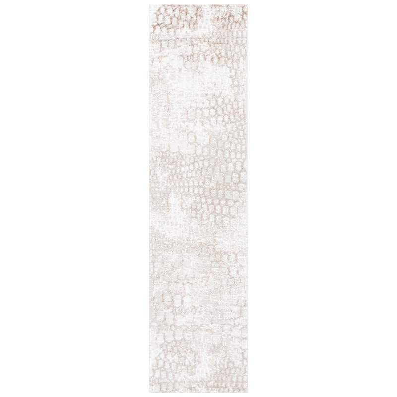 SAFAVIEH Carter Veronique Modern & Contemporary Rug - 2' x 8' Runner - Ivory/Brown