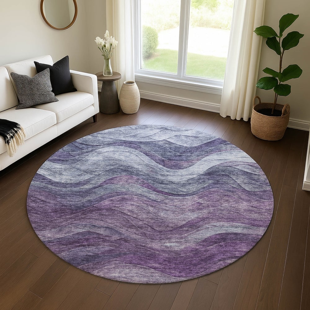 Premium Washable Super Soft Modern Waves Mayfield Rug