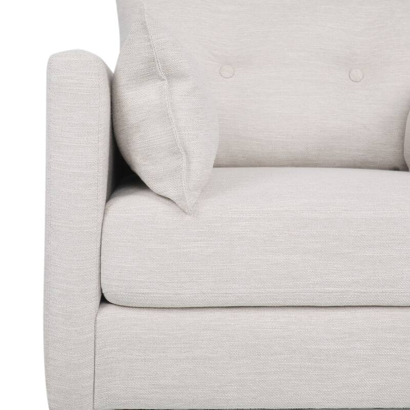 Symonds Tufted Club Chair with Accent Pillows by Christopher Knight Home