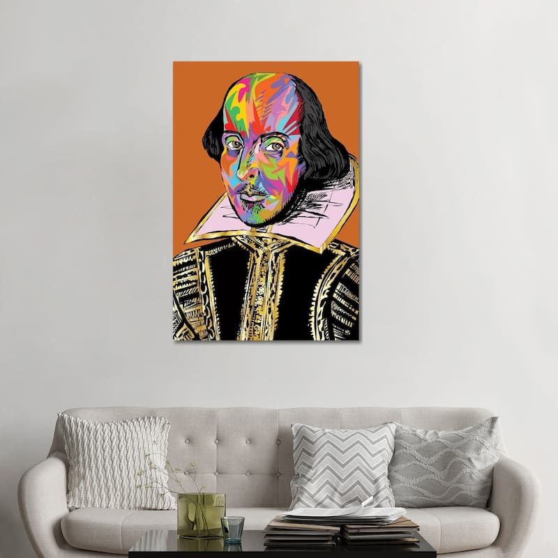 iCanvas "Shakespeare" by TECHNODROME1 Canvas Print - 48x32x1.5