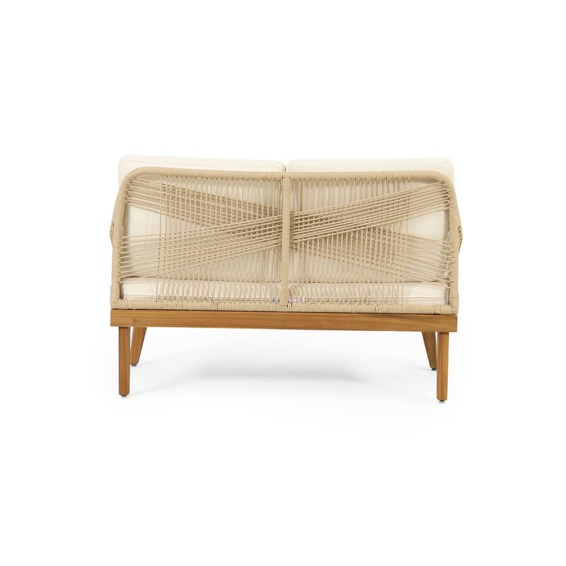 Christopher Knight Home - Annisa Outdoor Acacia Wood Chat Set