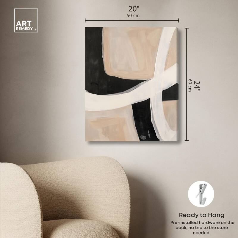 Subline Strokes I Canvas by Art Remedy, Gallery Wrapped