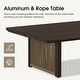 preview thumbnail 10 of 10, PURPLE LEAF Modern Aluminum Sectional Sofa with 7.87" Cushions for Yard Porch Deck Outdoor Conversation Sets