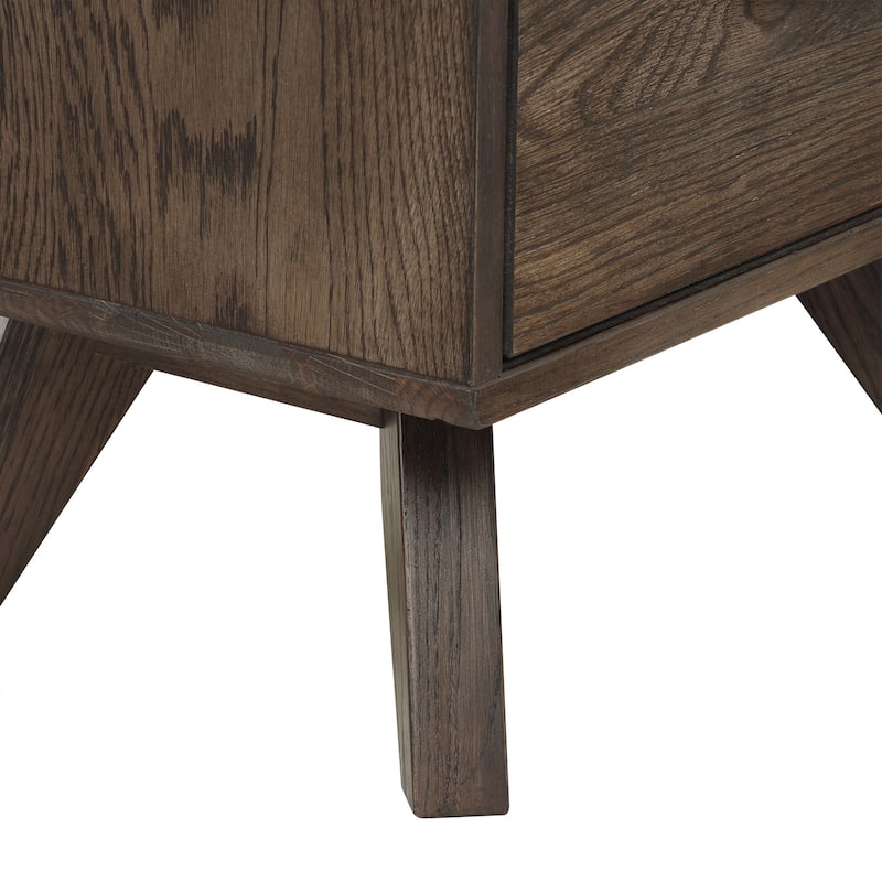 Astoria Solid Oak Wood 2 Drawer Nighstand Bedside Table