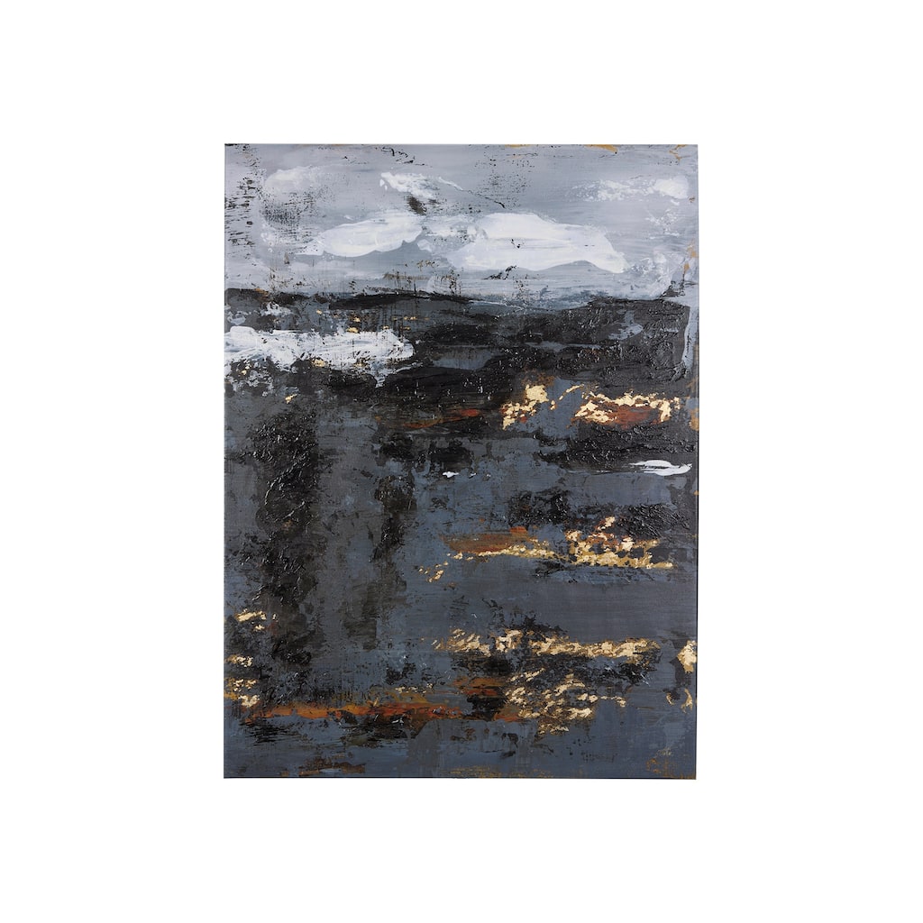 Silver And Gold Inspiration II (30 x 40) Canvas Art Print