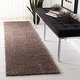 preview thumbnail 70 of 140, SAFAVIEH August Shag Solid 1.2-inch Thick Area Rug 2'3" x 10'  Runner - Taupe
