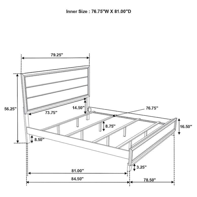 Watson Transitional Wood Panel Bed