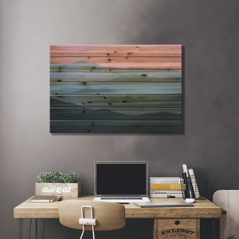 Layer Cake - Smoky Mountain National Park Print On Wood by Nature Magick - Multi-Color