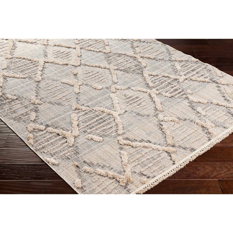 Livabliss Gamze Boho Diamond Area Rug