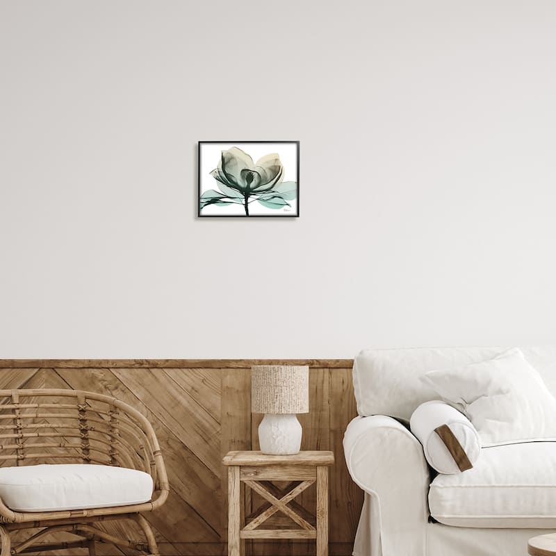 Stupell Green X-Ray Flower Framed Giclee Art Design by Albert Koetsier