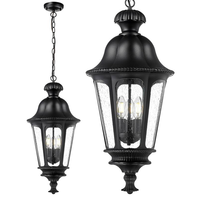 26'' Outdoor Pendant Light Hanging Chandelier