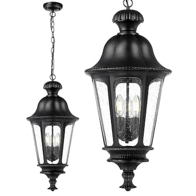 26'' Outdoor Pendant Light Hanging Chandelier