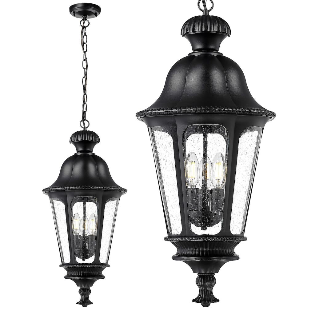 26'' Outdoor Pendant Light Hanging Chandelier