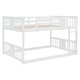 preview thumbnail 24 of 24, Full over Full Bunk Bed with Ladder & Gray Solid Wood