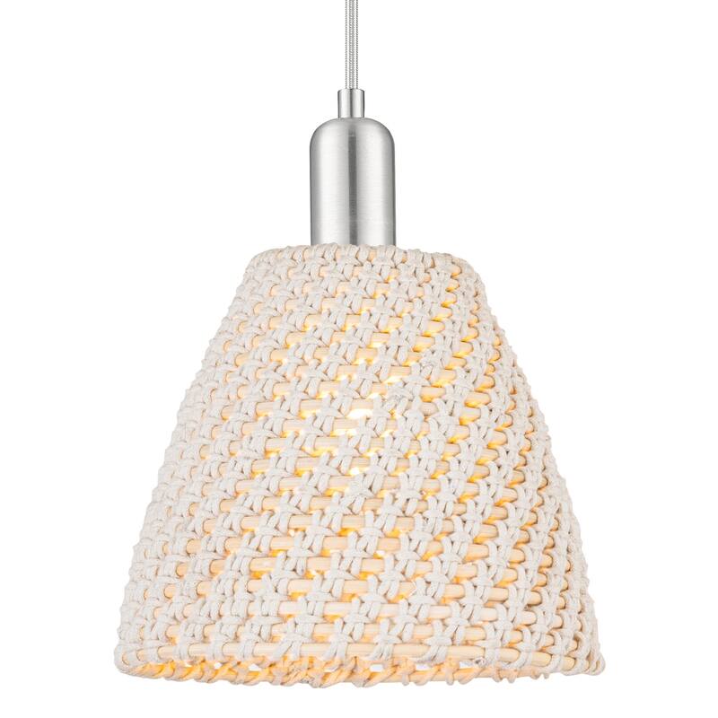 Innovations Lighting 716-1P-NBD-9-NAT Natural Ballston Dome 9" Wide - Brushed Satin Nickel