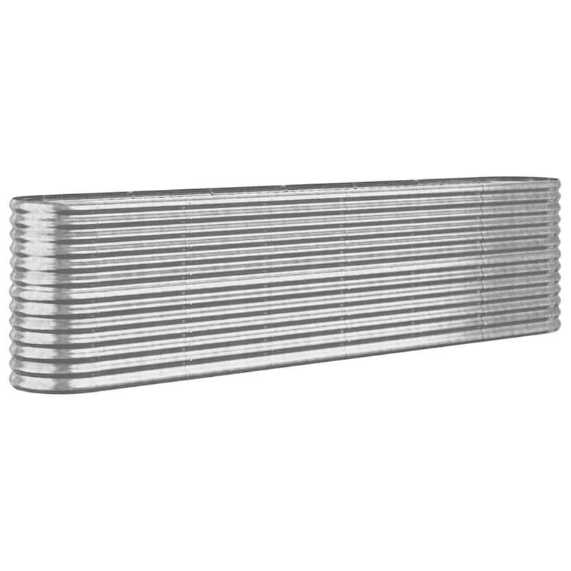 vidaXL Garden Raised Bed Patio Outdoor Raised Planter Box Powder-coated Steel