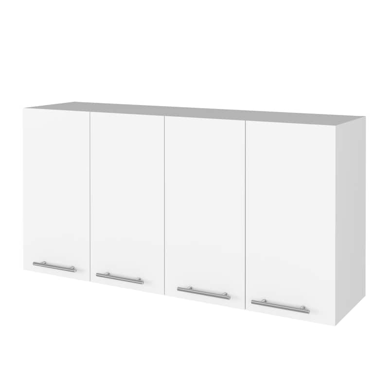 Kitchen Cabinet, Four Doors - White