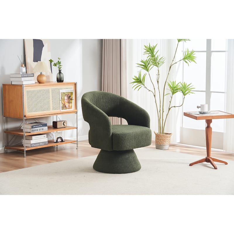 Round Barrel Chair for Living Room Bedroom