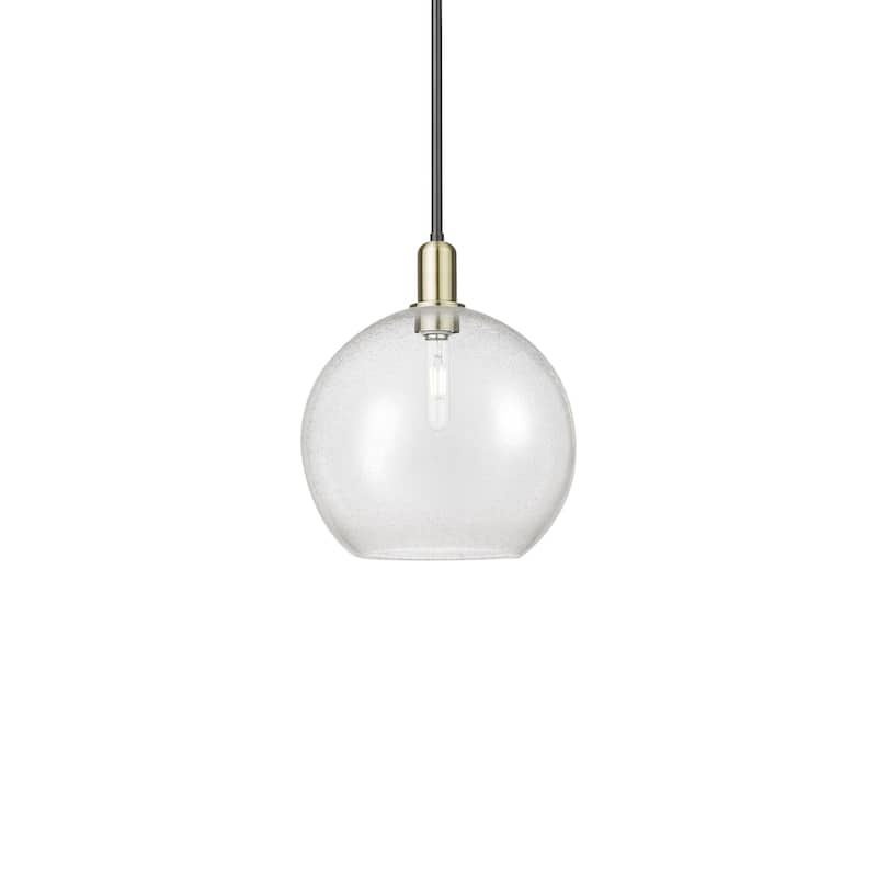 Innovations Lighting 716-1S-15-12 Athens Pendant Athens 12" Wide - Black Antique Brass / Seedy