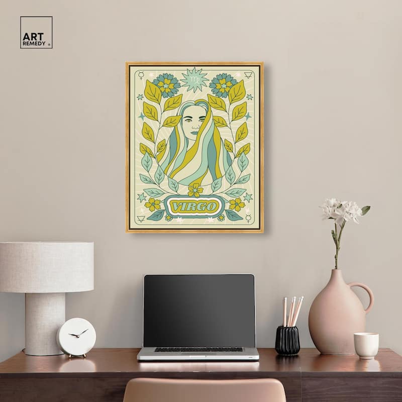 Virgo Stars Card Canvas by Art Remedy