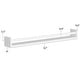 preview thumbnail 5 of 8, Wallniture Utah Wood Wall Shelves for Book and Toy Storage (Set of 2) - White