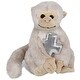 preview thumbnail 1 of 4, DolliBu White Squirrel Monkey Stuffed Animal with Silver Cross Plush - 12.5 inches