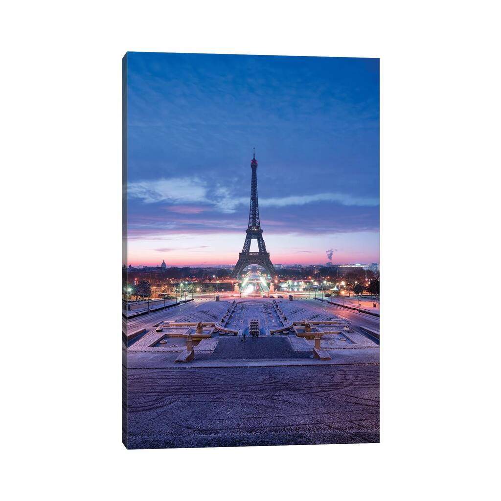 iCanvas "Jardins du Trocadero And Eiffel Tower At Dusk, Paris, France" by Jan Becke Canvas Print