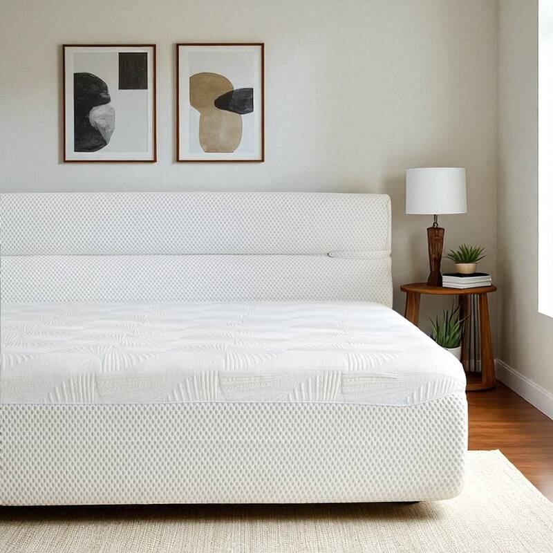 Compressed Integrated Bed in a Box, All-in-One Frame & Mattress, Cooling Hybrid, No-Assembly, Full/Queen/King