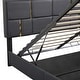preview thumbnail 13 of 26, Upholstered Bedroom Sets with Queen Platform Bed and Storage Ottoman