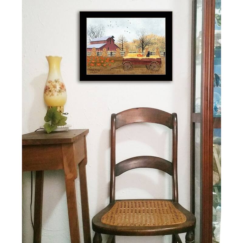 TrendyDecor4U Farmhouse "Autumn Blessings" Framed Print Wall Art by Billy Jacobs