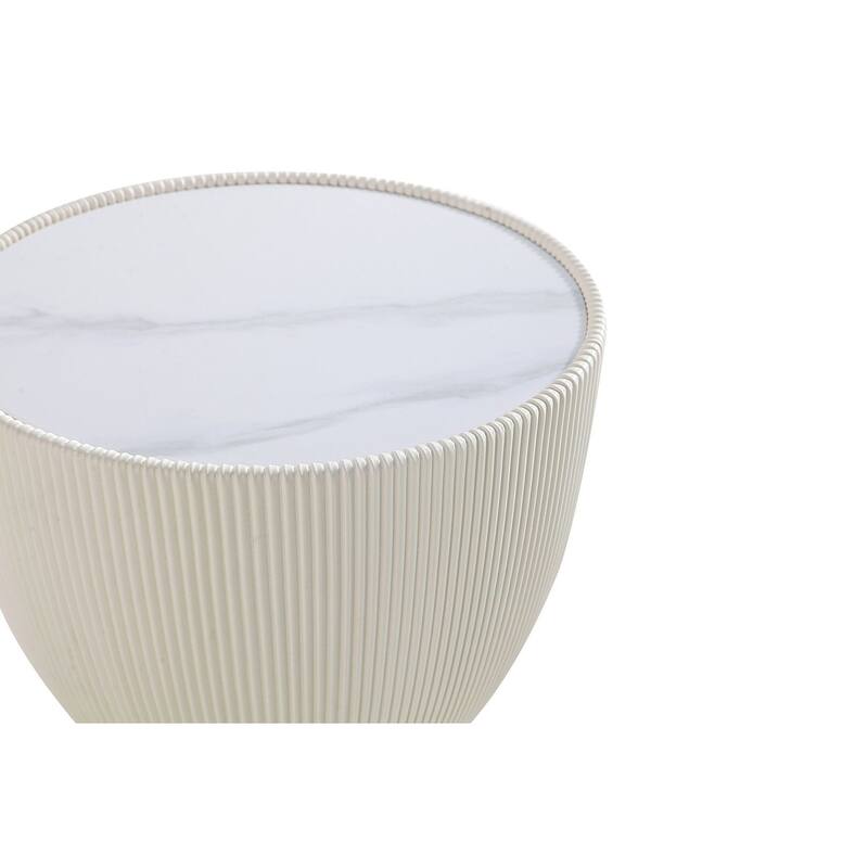 Manhattan Comfort Modern Anderson 2.0 Upholstered End Table Set