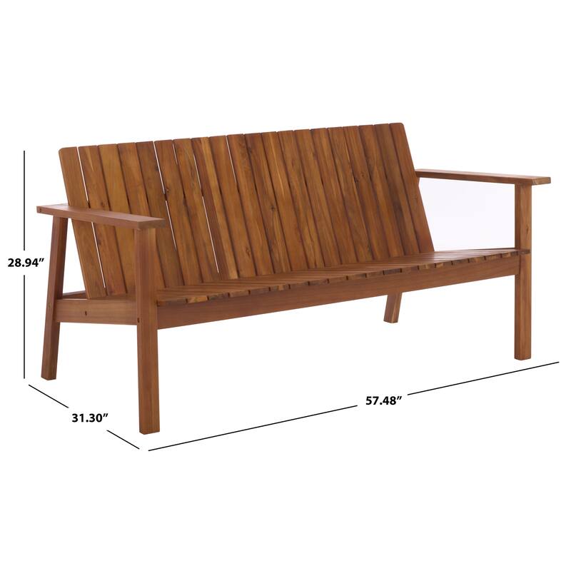 SAFAVIEH Outdoor Living Fallon Bench. - 57"W x 31"D x 29"H