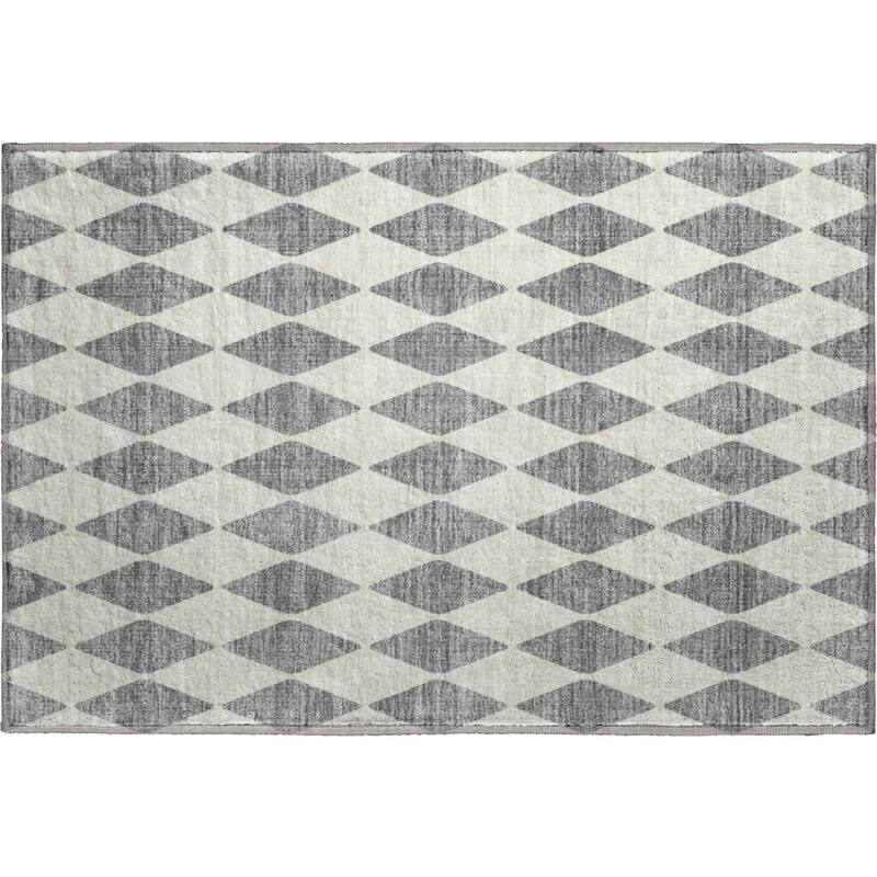 Premium Washable Super Soft Modern Diamond Mayfield Rug