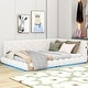 preview thumbnail 4 of 9, Upholstered Full Size Platform Bed with USB Charging Ports and LED Lighting for Modern Comfort and Convenience