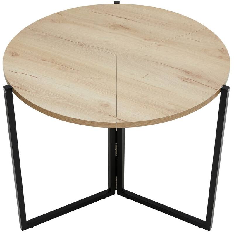 35" Foldable Multi-Use Round Table in Natural